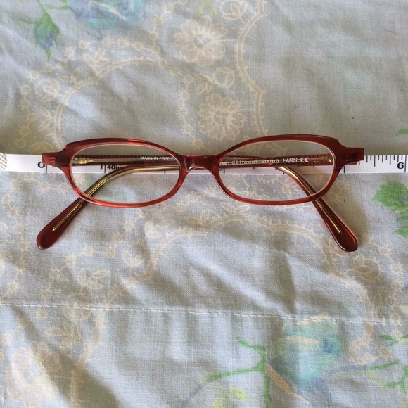 Dark orange vintage glasses frames - Picture 4 of 6